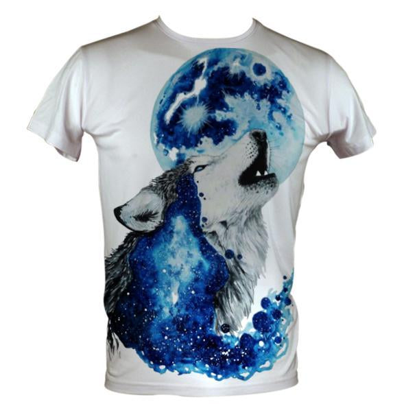 Blue Wolf Men's Basic T-Shirt
