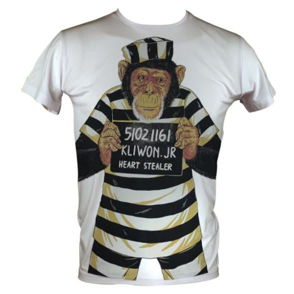 Heart Stealer Monkey Men's Basic T-Shirt