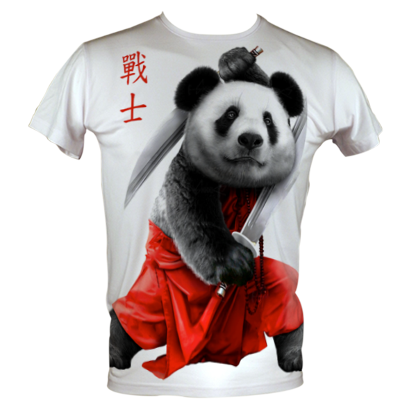 Samurai Panda Men's Basic T-Shirt