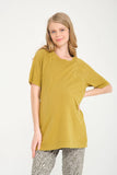 Perla Blanca Yellow Maternity T-shirt with Breastfeeding Feature