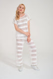 Perla Blanca White Pareo Pants