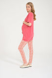 Perla Blanca Fuchsia Color Breastfeeding Maternity T-shirt