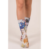 Colorful Cats Crew Socks