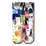 Colorful Cats Crew Socks