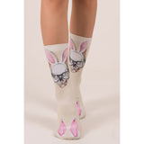 Rabbit Skull Crew Socks