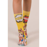 Pow Pop Art Crew Socks