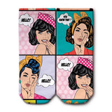 Pop Art Ankle Socks