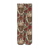 Rose Skull Knee High Socks