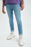 Carlo Skinny Fit Low Waist Slim Leg Jeans