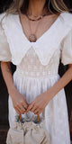 Beril White Vintage Dress