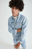 Oversize Fit Basic Jean Jacket