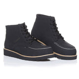 Black Suede Skin Black Sole Men's Boot