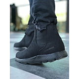 Black Suede Skin Black Sole Men's Boot