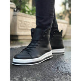 Black Skin White Sole Men's Boot