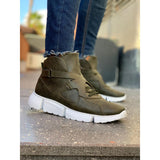 Khaki Skin White Sole Men's Sport Boot