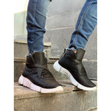 Black Skin White Sole Men's Sport Boot