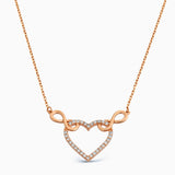 Sterling Silver Infinity Heart Necklace