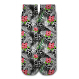 Tropical Skull Crew Socks