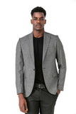 Slim Fit Gray Fabric Jacket