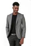 Slim Fit Gray Fabric Jacket