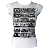 Cassette Black&White Women's Basic T-Shirt