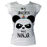 Unicorn Ninja Women's Basic T-Shirt