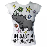 Fat Unicorn Women's Basic T-Shirt