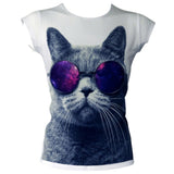 Spectacled Cat Women's Basic T-Shirt