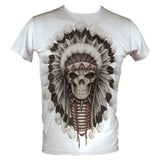 Indian Skull Men's Basic T-Shirt