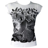 Koala Black & White Women's Basic T-Shirt