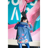 Flowers Women Denim Jacket