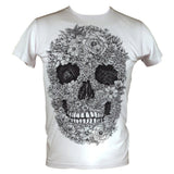 Flowers Skull Men's Basic T-Shirt