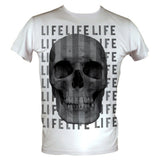 Life Skull Black&White Men's Basic T-Shirt