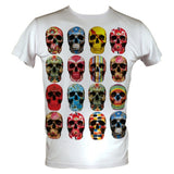 Colorful Skulls Men's Basic T-Shirt