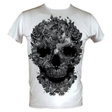 Black & White Skull Men's Basic T-Shirt