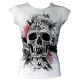 Skull & Rose Women's Basic T-Shirt